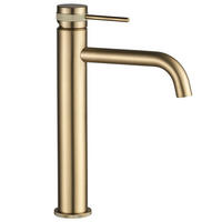 WASCHBECKENARMATUR Rea Lungo Grip Brush Gold High - Goldfarben, Metall (5/28/10cm) - REA
