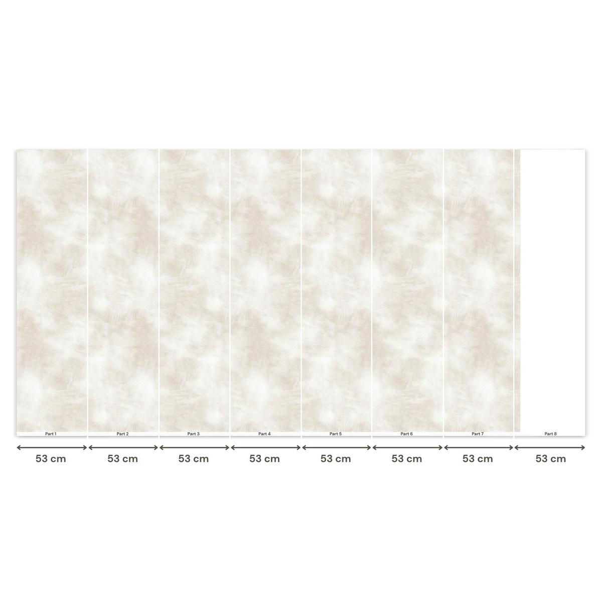 TAPETE - Dezent - Textur - Beige - 400x220 cm - Creme, Papier (400/220cm) - OnlyWow