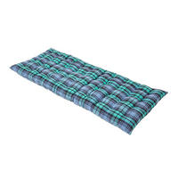 BANKAUFLAGE Blackwatch Schottenkaro 2-Sitzer - Blau, Textil (108/42/5cm) - Homescapes