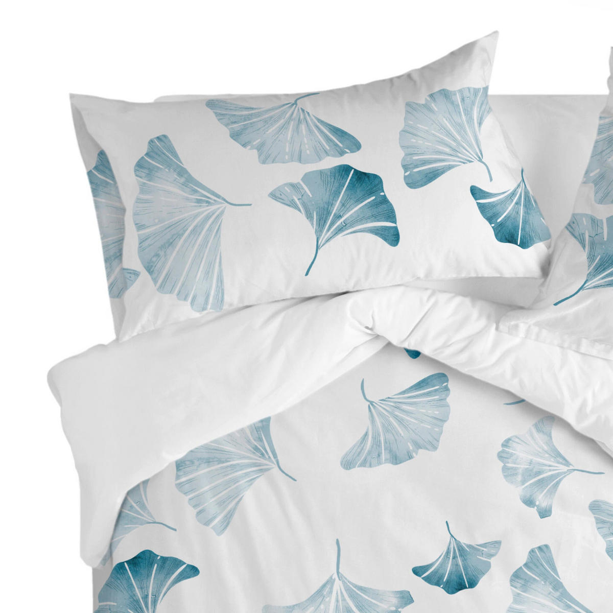 KISSENBEZUG ginkgo 60x60 cm mehrfarbig - Multicolor, Textil (60/60cm) - Happy Friday