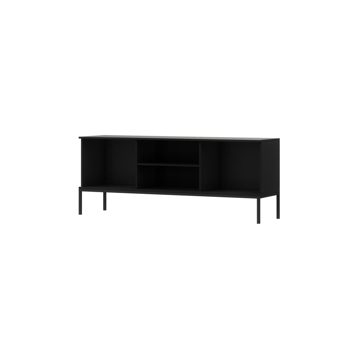TV-SCHRANK - RTV Meteor (Schwarz + Artisan) - Schwarz, Holzwerkstoff/Metall (150/60/40cm) - Möblo