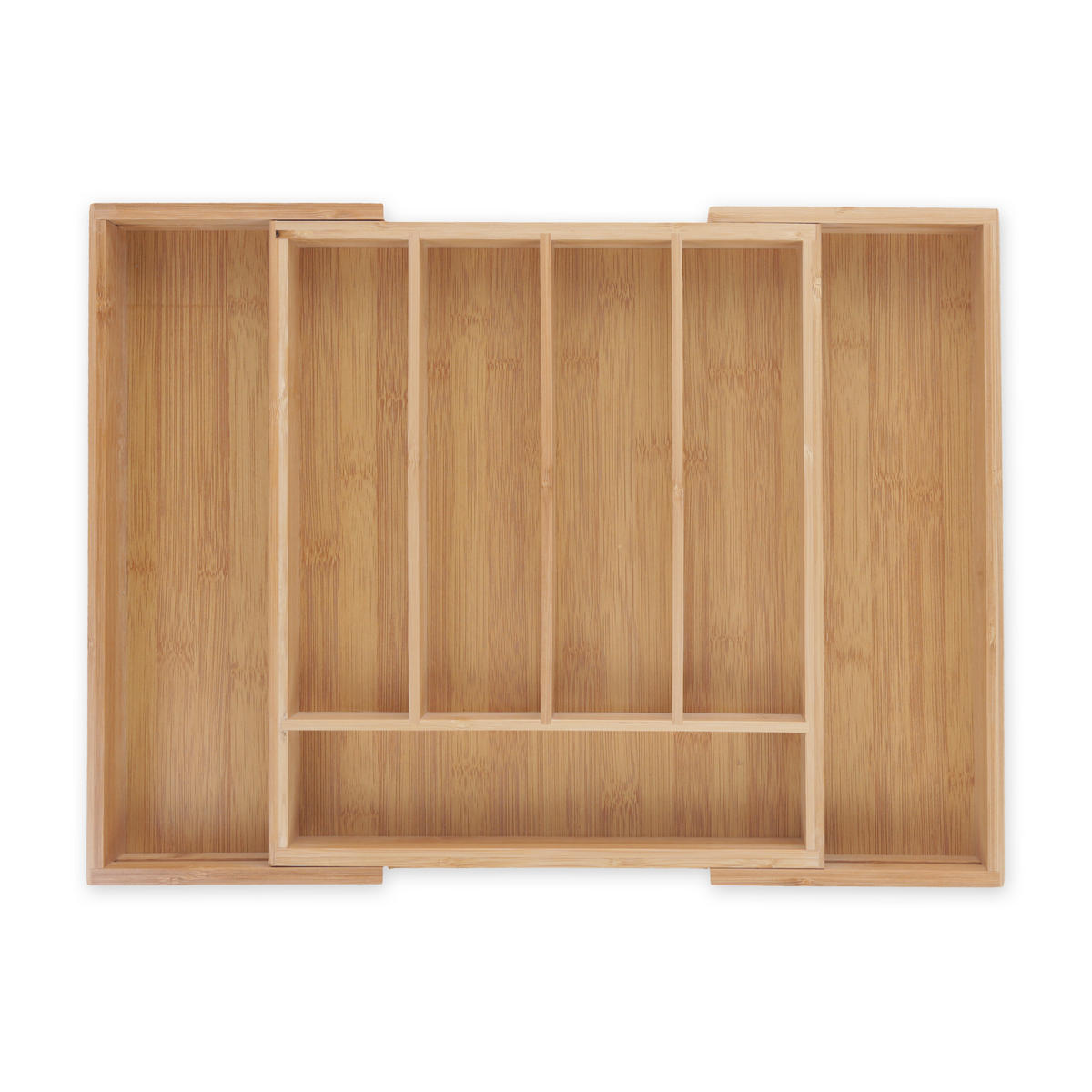 BESTECKKASTEN - Hellbraun, Holz/Holzwerkstoff (49/5.5/37cm) - Relaxdays