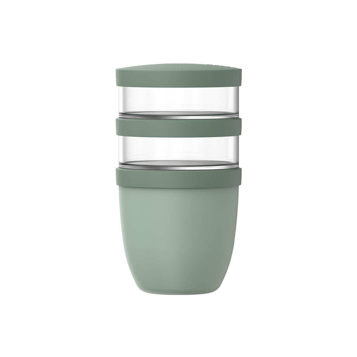 LUNCHPOT Ellipse Nordic Sage 500 ml + 2x 200 ml - Mintgrün, Kunststoff (10.7/20/10.7cm) - Mepal