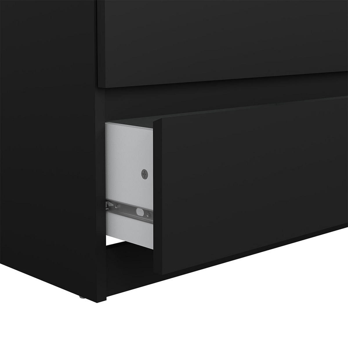 KOMMODE, Naia, Schwarz, Holzwerkstoff, 154 x 50 x 68 cm - Schwarz, Holzwerkstoff (154/68/50cm) - ebuy24