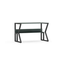 COMPUTERTISCH Wake - Schwarz/Grün, Holzwerkstoff (120/60/72.8cm) - Decorotika