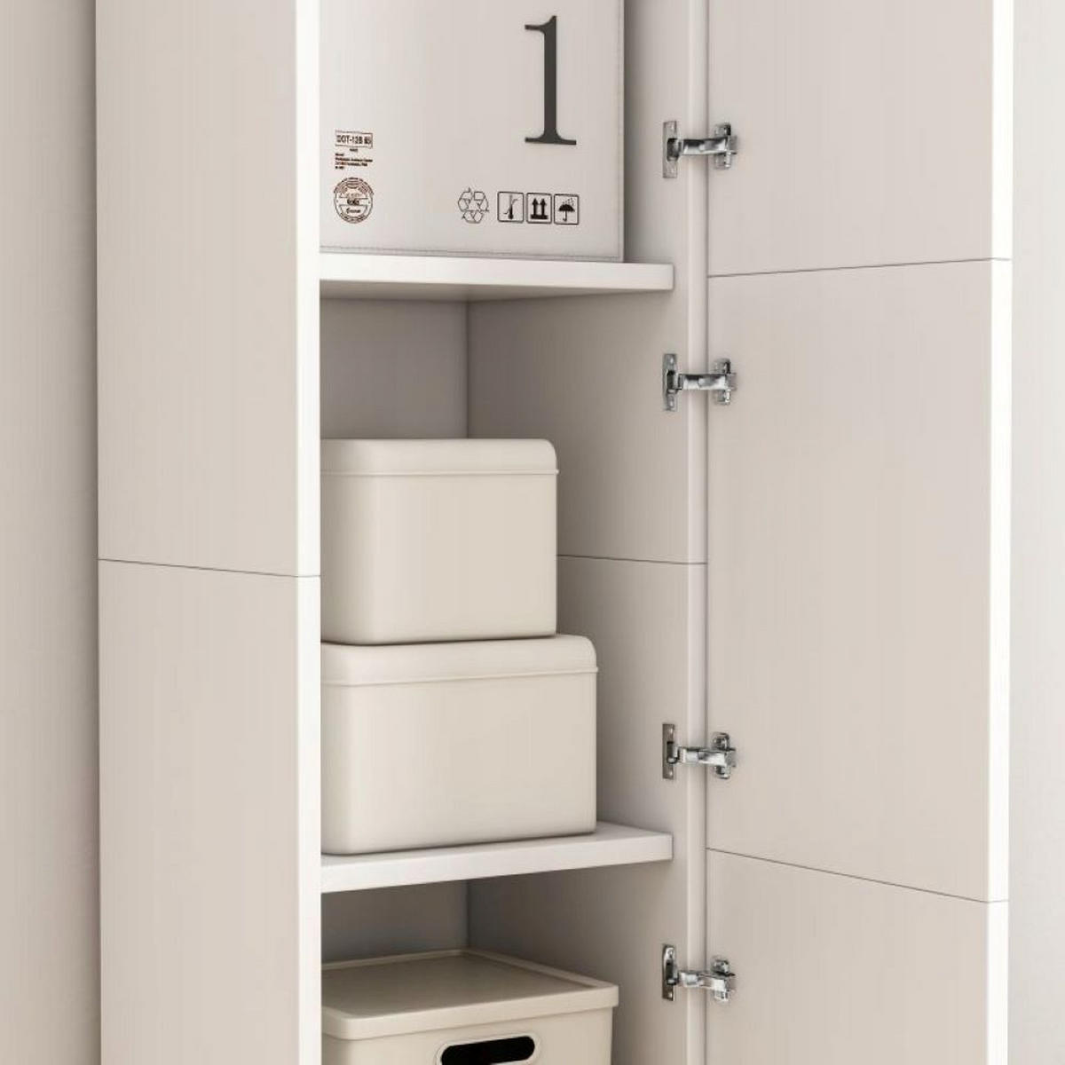 BÜCHERREGAL, weiß 30/30/170 cm - Weiß, Holzwerkstoff (114/10/35cm)