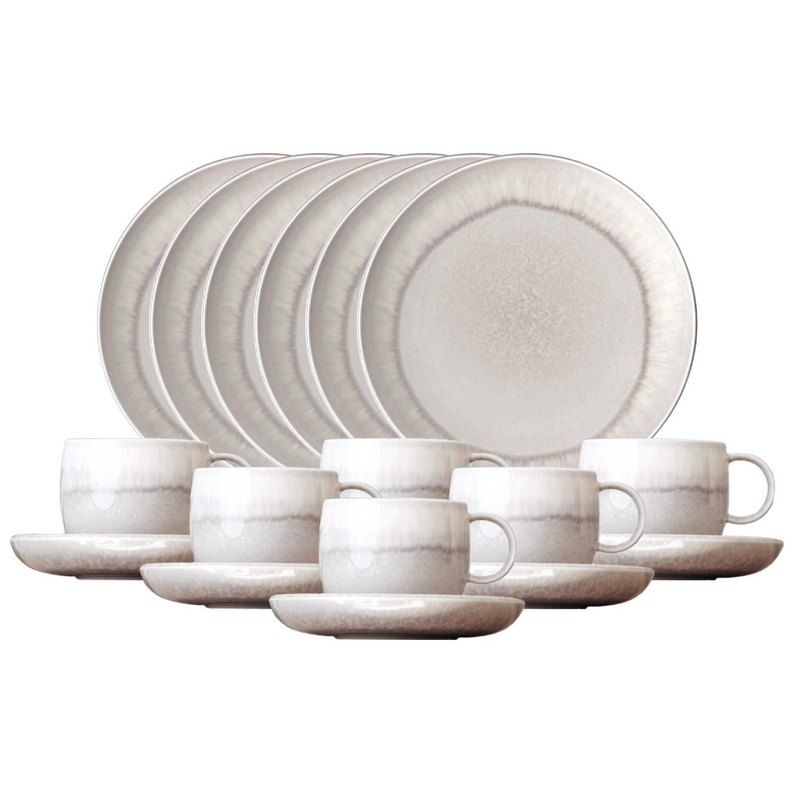KAFFEESERVICE Perlemor Sand beige 18er Set - Beige, Keramik (1/1/1cm) - like.Villeroy & Boch