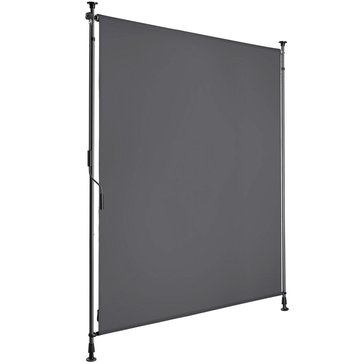 KLEMMMARKISE Taija,leichtgängige Handkurbel,dunkelgrau - Dunkelgrau, Kunststoff (128/310cm) - tectake