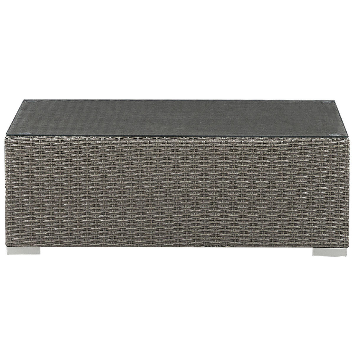 LOUNGE-SET grau modular Maestro - Grau, Kunststoff - Beliani