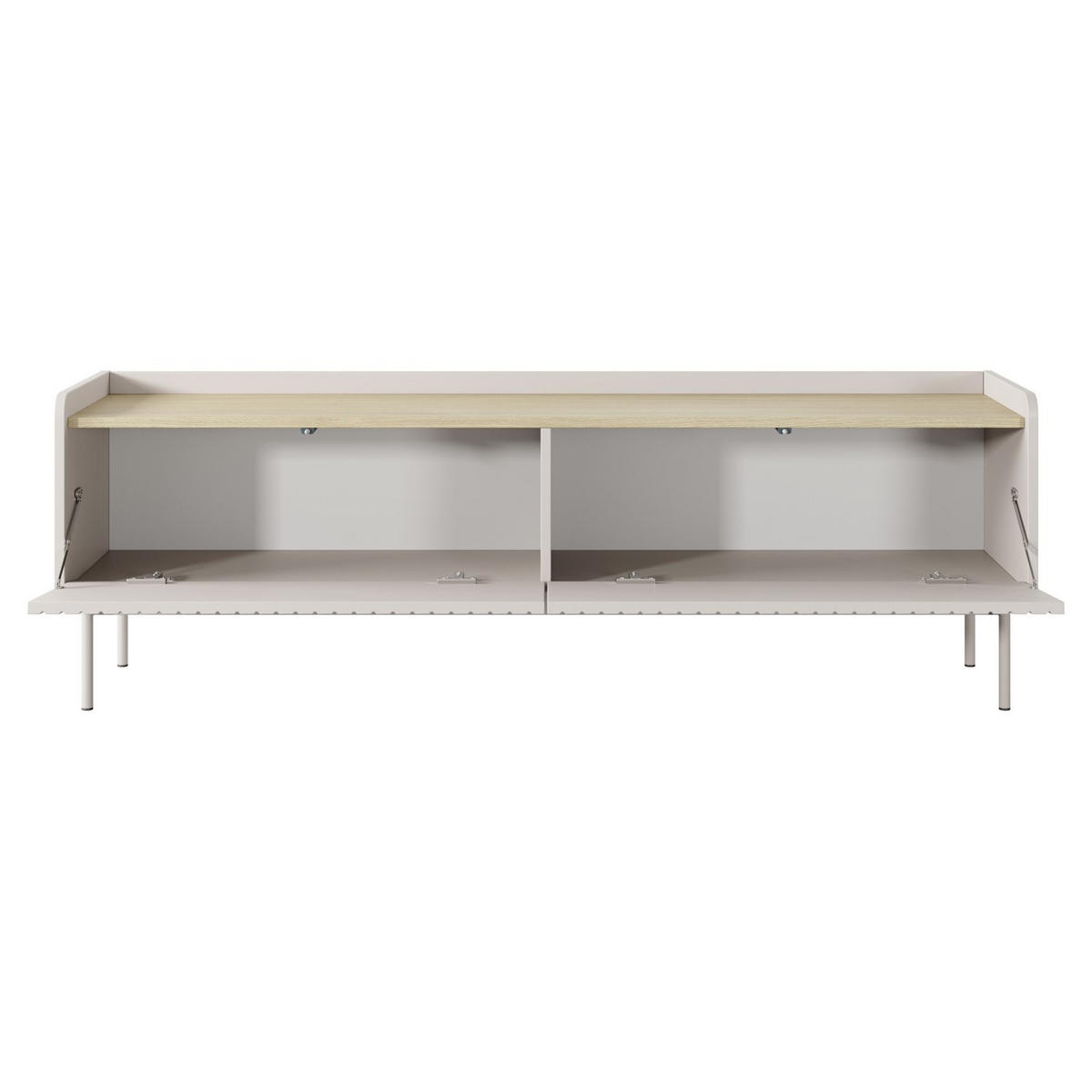 TV-LOWBOARD Liwelo Greige 153 cm - Taupe, Holzwerkstoff/Metall (153/50.2/38cm) - Selsey
