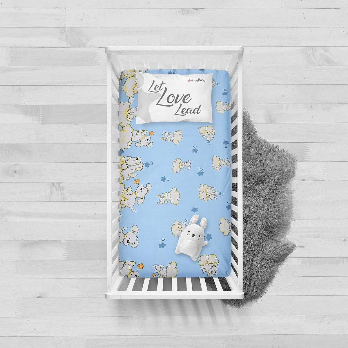 KINDERBETTMATRATZE 70/140 cm, in Hellblau - Blau, Naturmaterialien - Best for Kids