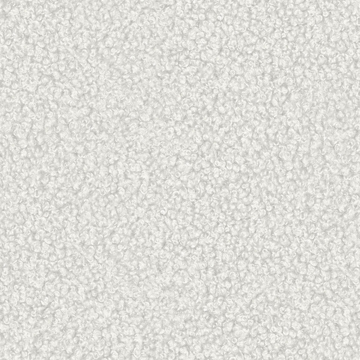 BOXBETT Sonna 140/200 cm Weiß Bouclé-Stoff mit abgerundetem Kopfteil und mit schwarzen Metallfüße - Schwarz/Weiß, Holz/Textil (140/200cm) - S-Style Möbel