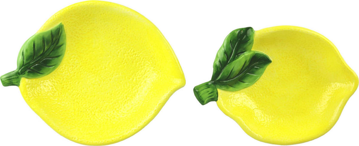 SCHALEN Lemon 2er-Set - Multicolor, Keramik (25/4.5/19cm) - FURNARO
