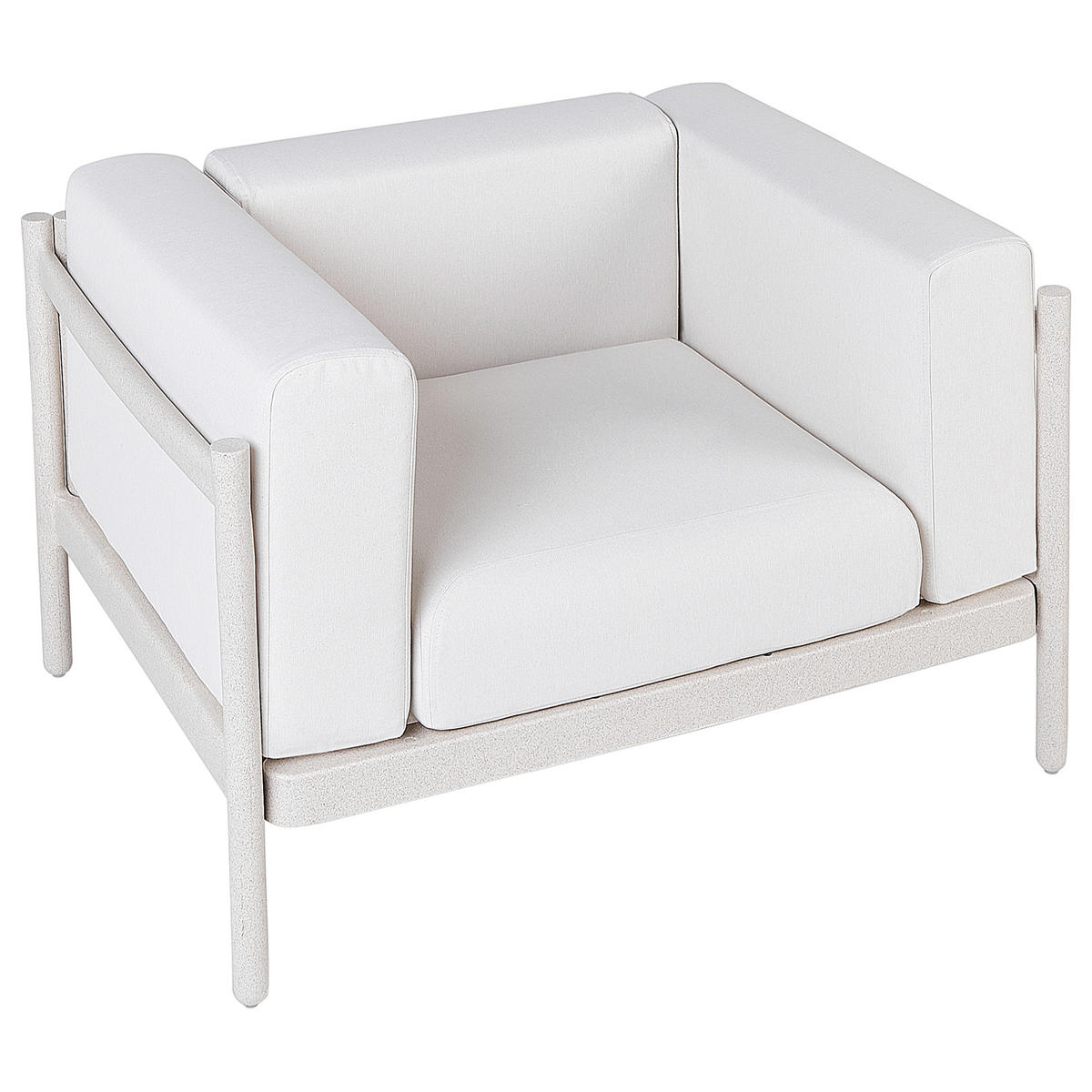GARTENSESSEL 2er Set Beige Ferretti - Beige, Kunststoff (98/68/73cm) - Beliani