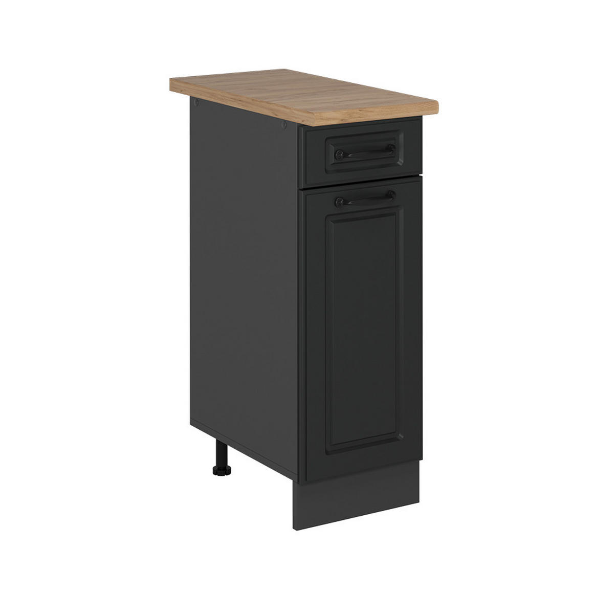 SPODNÍ SKŘÍŇKA KUCHYŇSKÉ LINKY R-Line Antracitový venkovský dům - antracitová, kompozitní dřevo (30/81.6/60cm) - Vicco