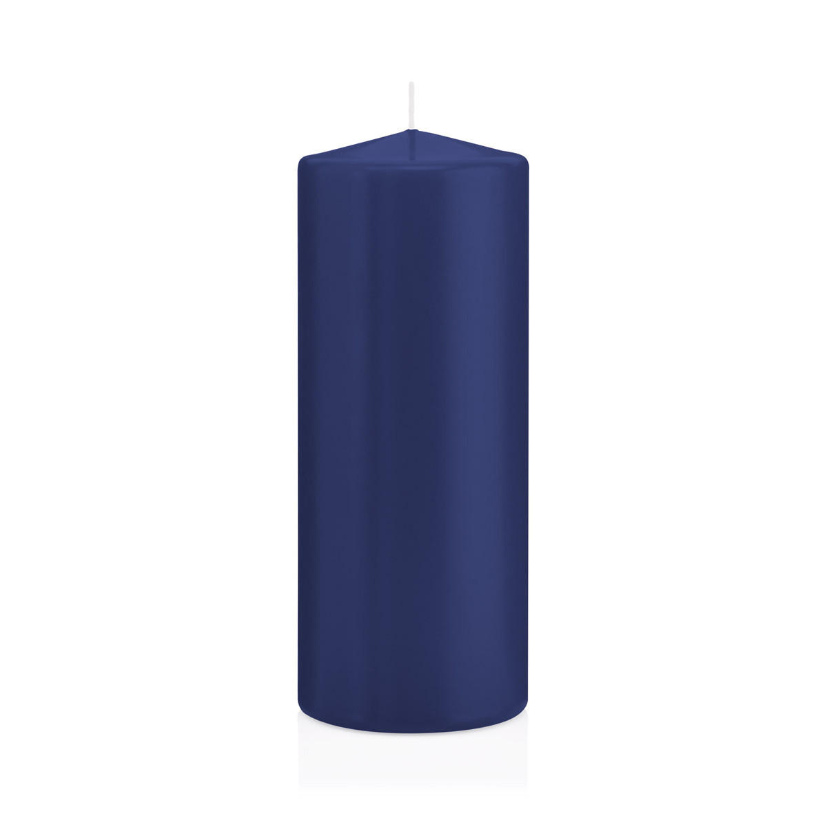 STUMPENKERZEN Dunkelblau Ø 78 x 200 mm, 8 Stück - Dunkelblau, Paraffin (8/20cm) - Wiedemann Kerzen