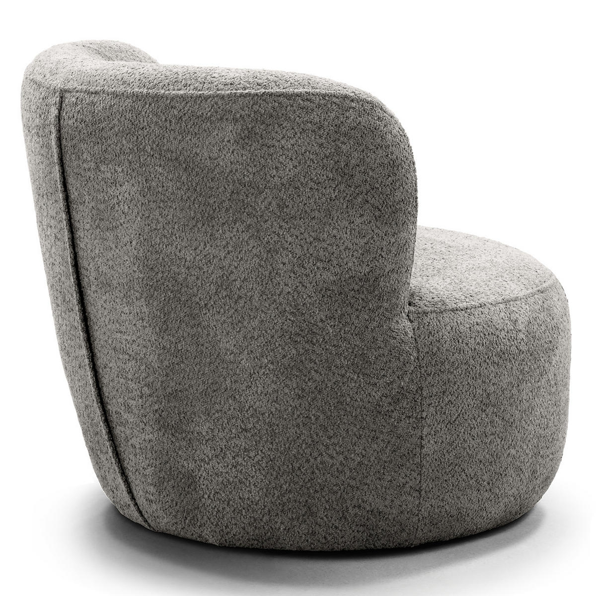 SESSEL - Schwarz/Grau, Kunststoff/Textil (78/75/84cm) - home24