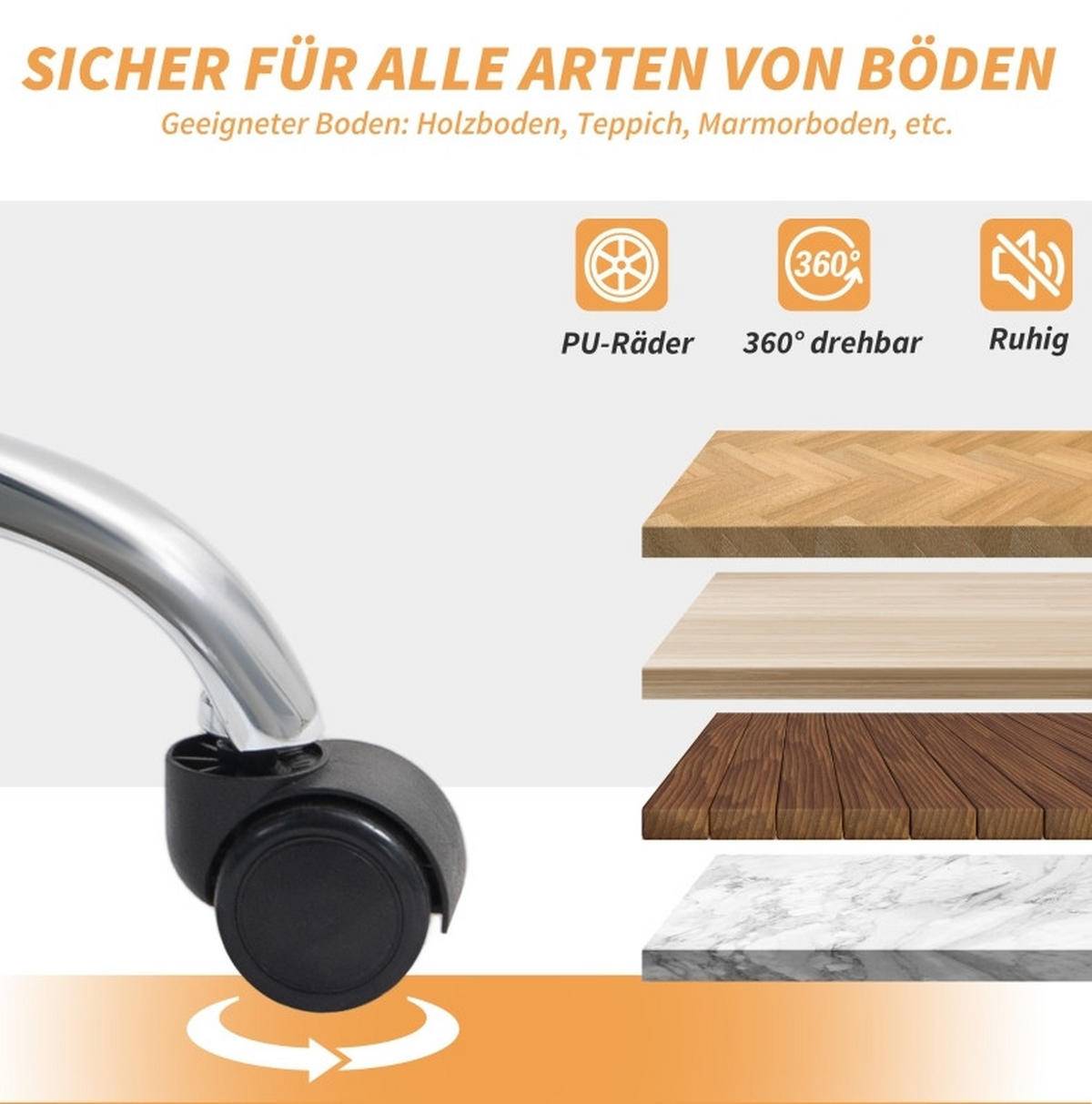 BÜROSTUHL in Braun 65x76x121 cm mit ausziehbarer Fußstütze und neigbarer Rückenlehne - Braun, Leder (76/121/65cm) - IVMEU