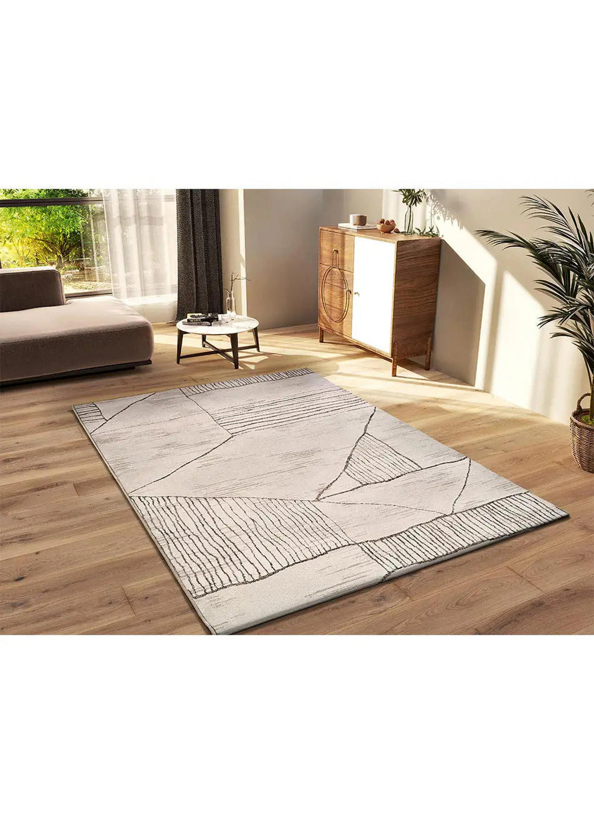 WEBTEPPICH Creme / Braun Ceres 200/285 cm - Creme, Naturmaterialien/Textil (200/285cm) - Atticgo