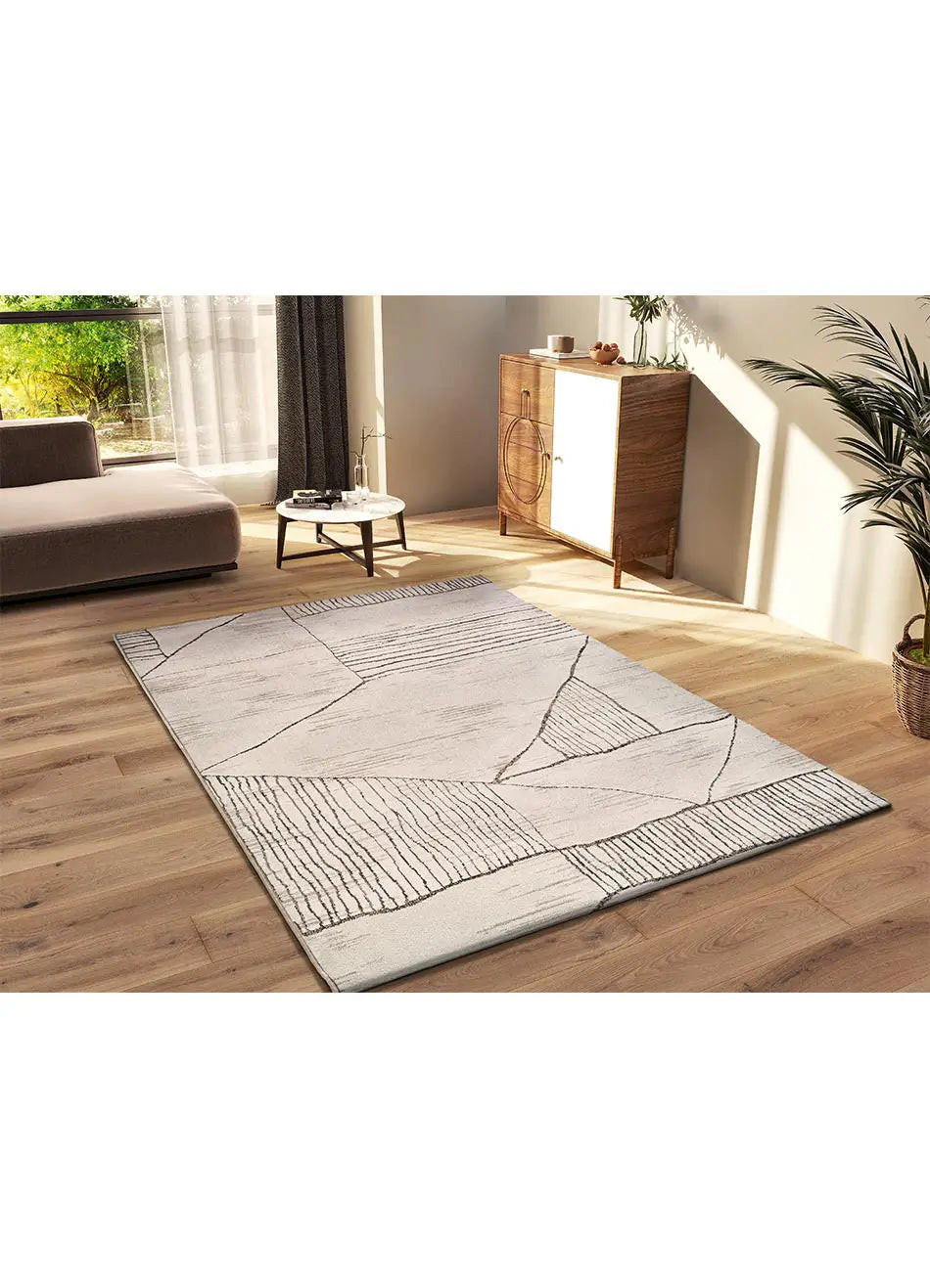 Thumbnail - Atticgo Webteppich, Creme, Textil, Ethno, Rechteckig, 160x235 cm, Oeko-Tex® Standard 100, für Fußbodenheizung geeignet, ...