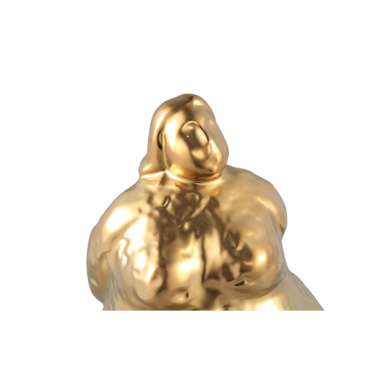 SKULPTUR Oday Gold 17/15/35cm - Goldfarben, Keramik (15/35/17cm) - PTMD Collection