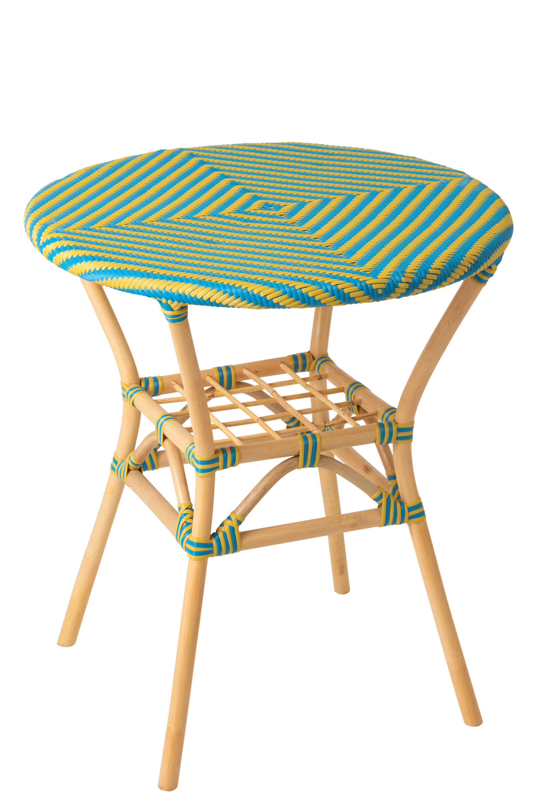 ESSTISCH GEO Gelb - Gelb, Naturmaterialien (70/70/75cm) - J-Line