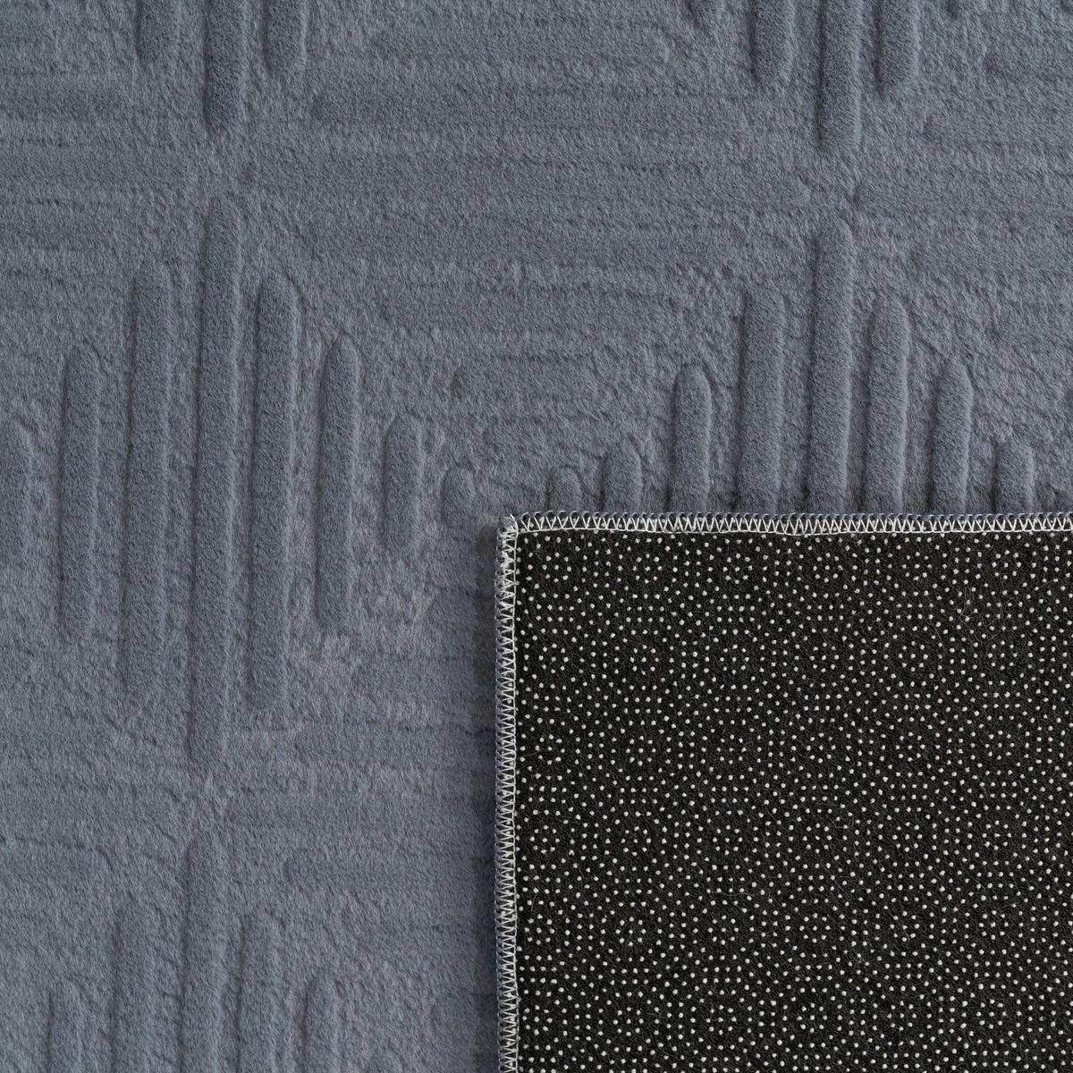 KURZFLORTEPPICH 120/160 LELYSTAD 523 - Anthrazit, Kunststoff (120/160cm) - Paco Home