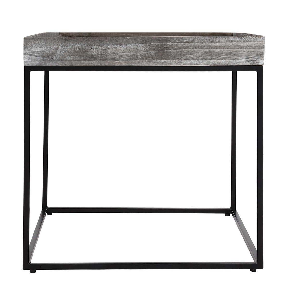 BEISTELLTISCH quadratisch Grau - Grau, Holz (60/60/60cm) - MCW
