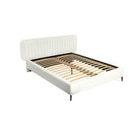 POLSTERBETT Miami Now Or Never - Weiß, Holzwerkstoff/Textil (160/200cm) - Fun Möbel