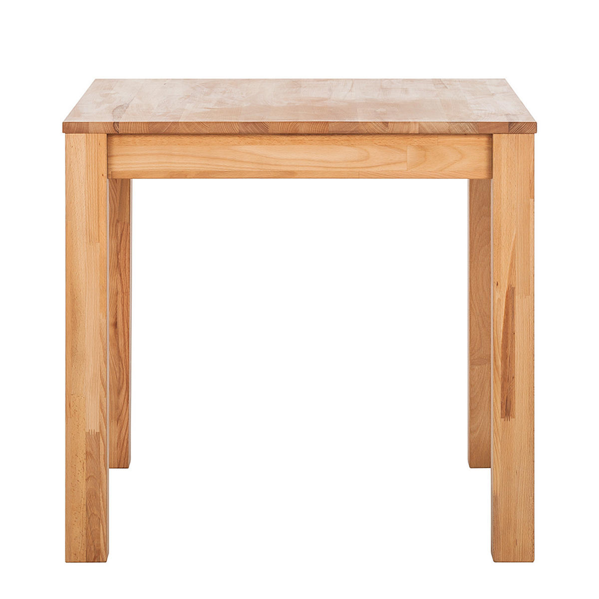 ESSTISCH rechteckig - Buche massiv - Buchefarben, Holz (80/80/75cm) - home24