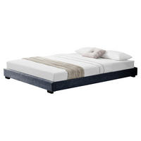 POLSTERBETT Masari - Dunkelgrau, Textil (140/200cm) - Corium