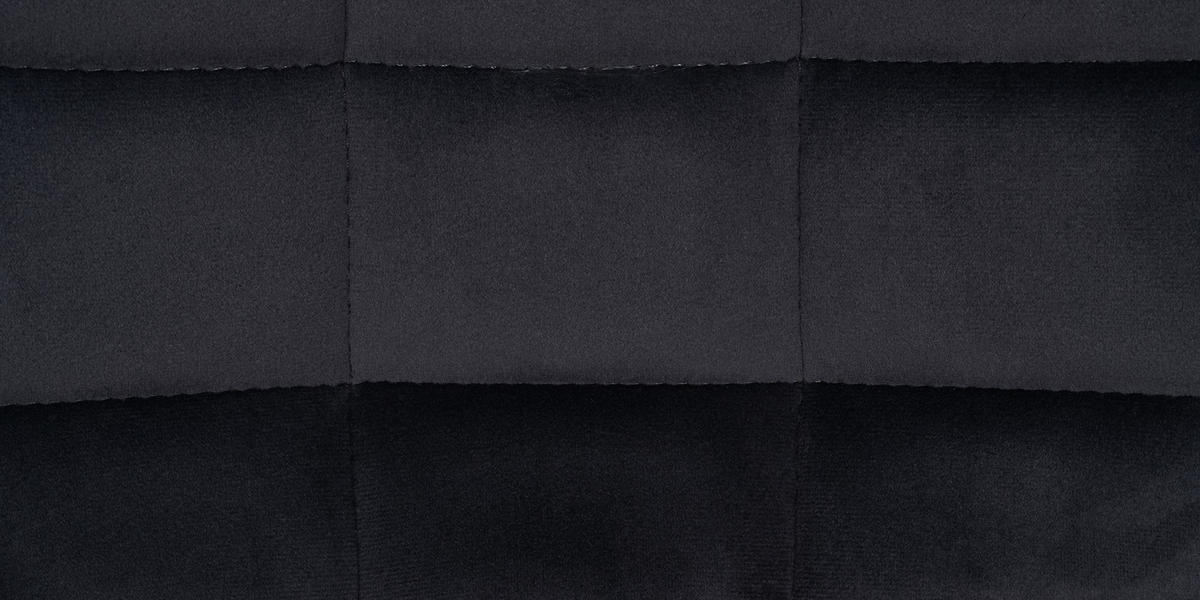 BARHOCKER Caram Samt Schwarz - Schwarz, Textil/Metall (48/81/54cm) - DELUKE