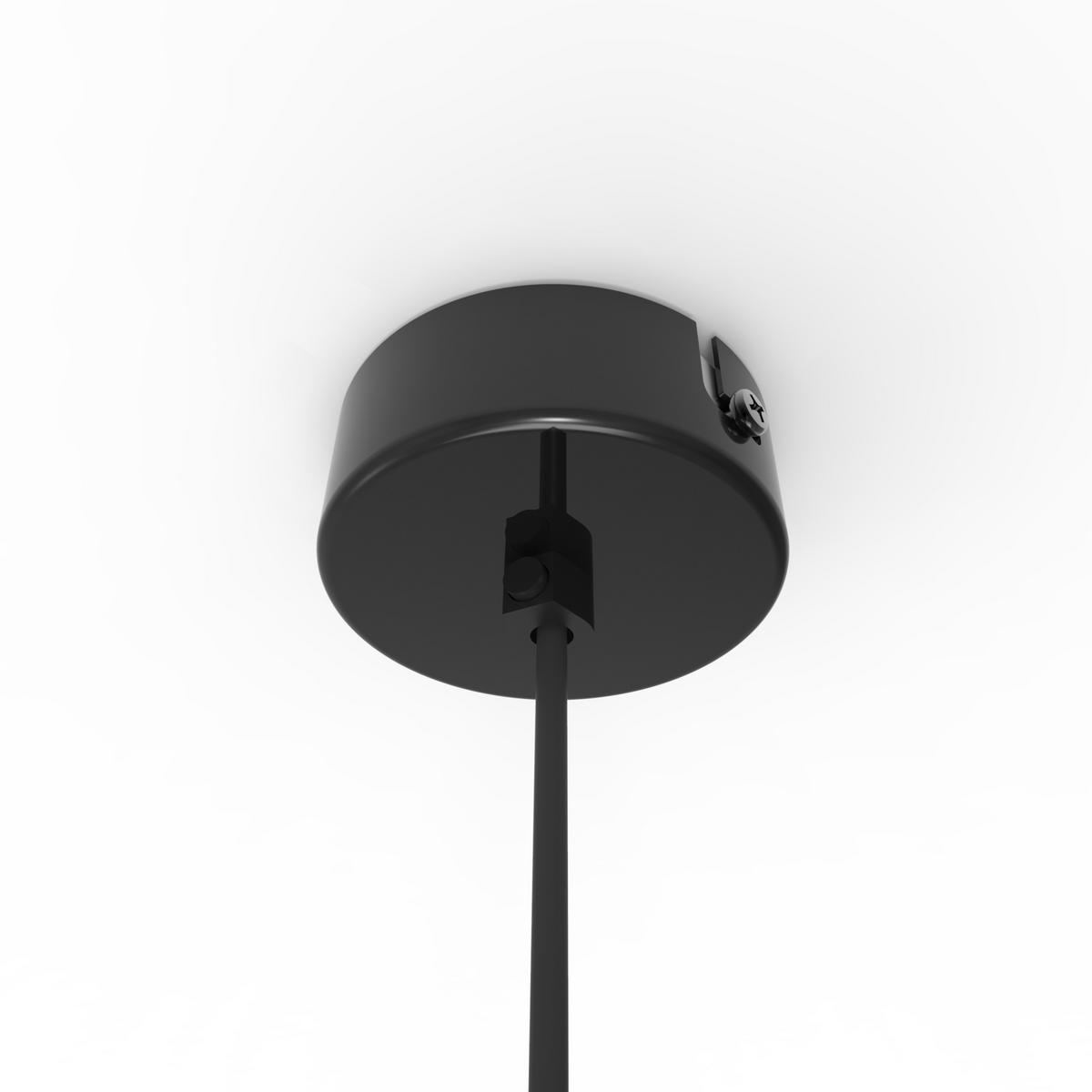 HÄNGELEUCHTE - Schwarz Hochglanz, Metall (40/40/35cm) - Lumicom