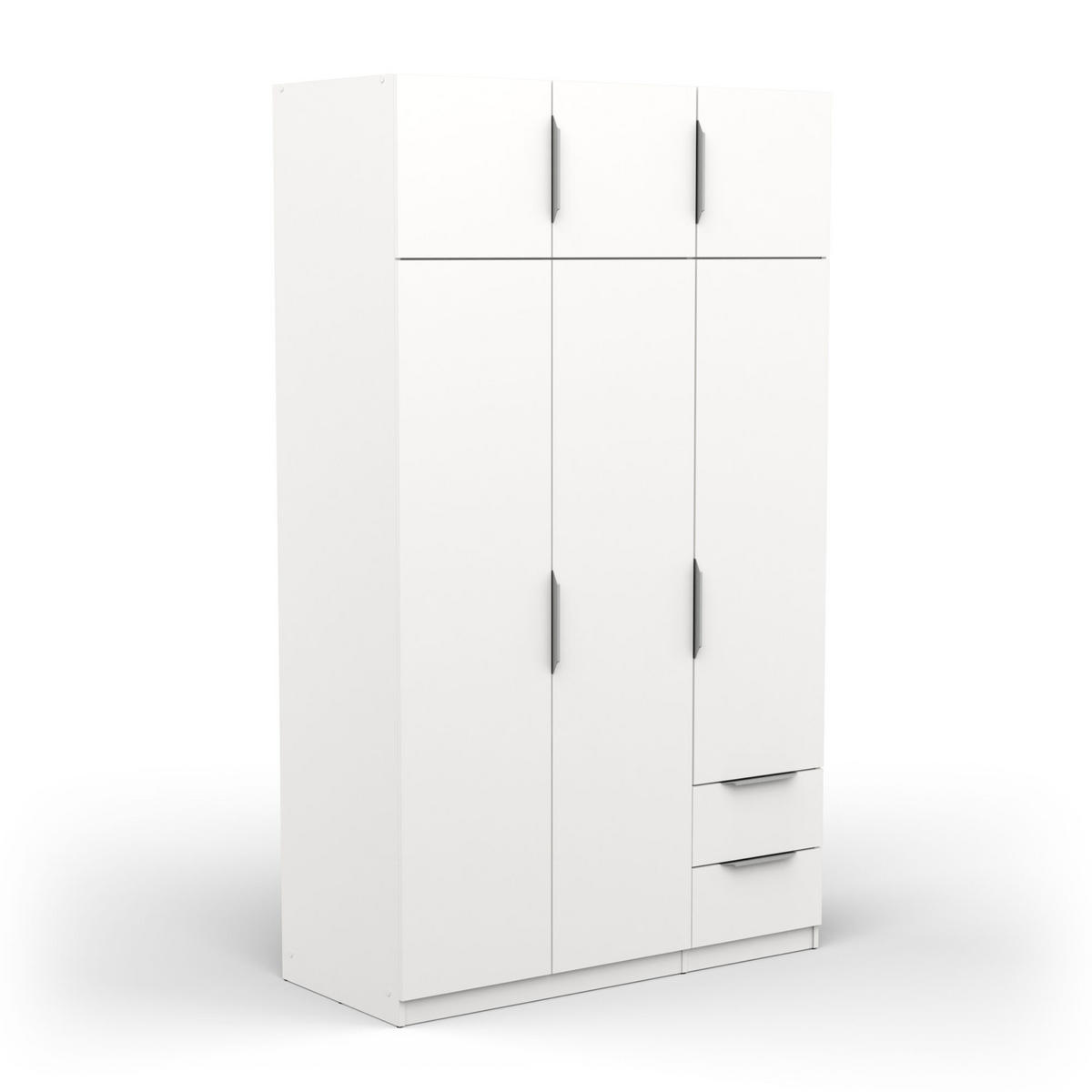 SCHRANK, 6 Türen - GHOST - Weiß - 119,4 x 51,1 x 203 cm - Weiß, Holz (51.1/203/119.4cm) - Demeyere