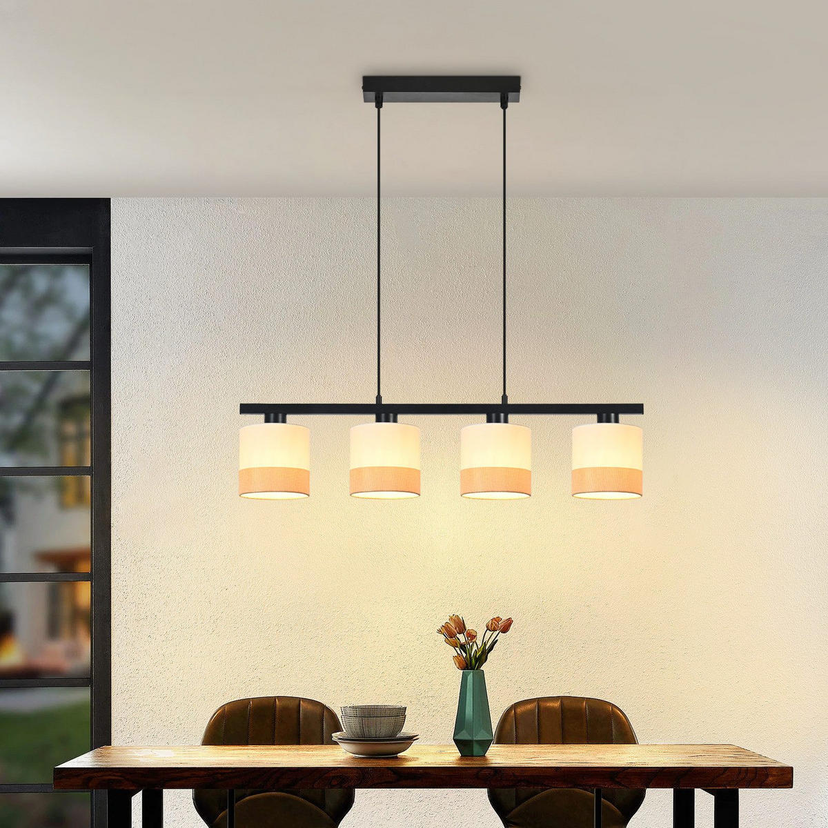 PENDELLEUCHTE BERGHEIM Ⅲ 30/5/120 cm - Weiß, Metall (30/5/120cm) - Nettlife