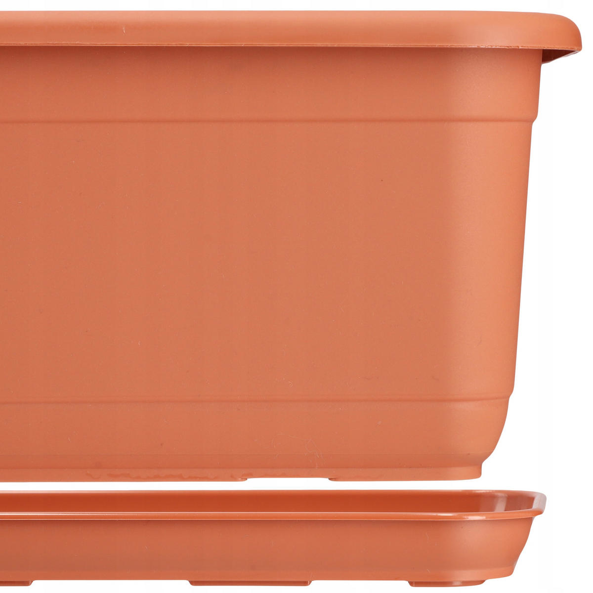 BALKONKASTEN mit Sockel 80 cm, Terrakotta - Terra cotta, Kunststoff (18/83cm) - KADAX
