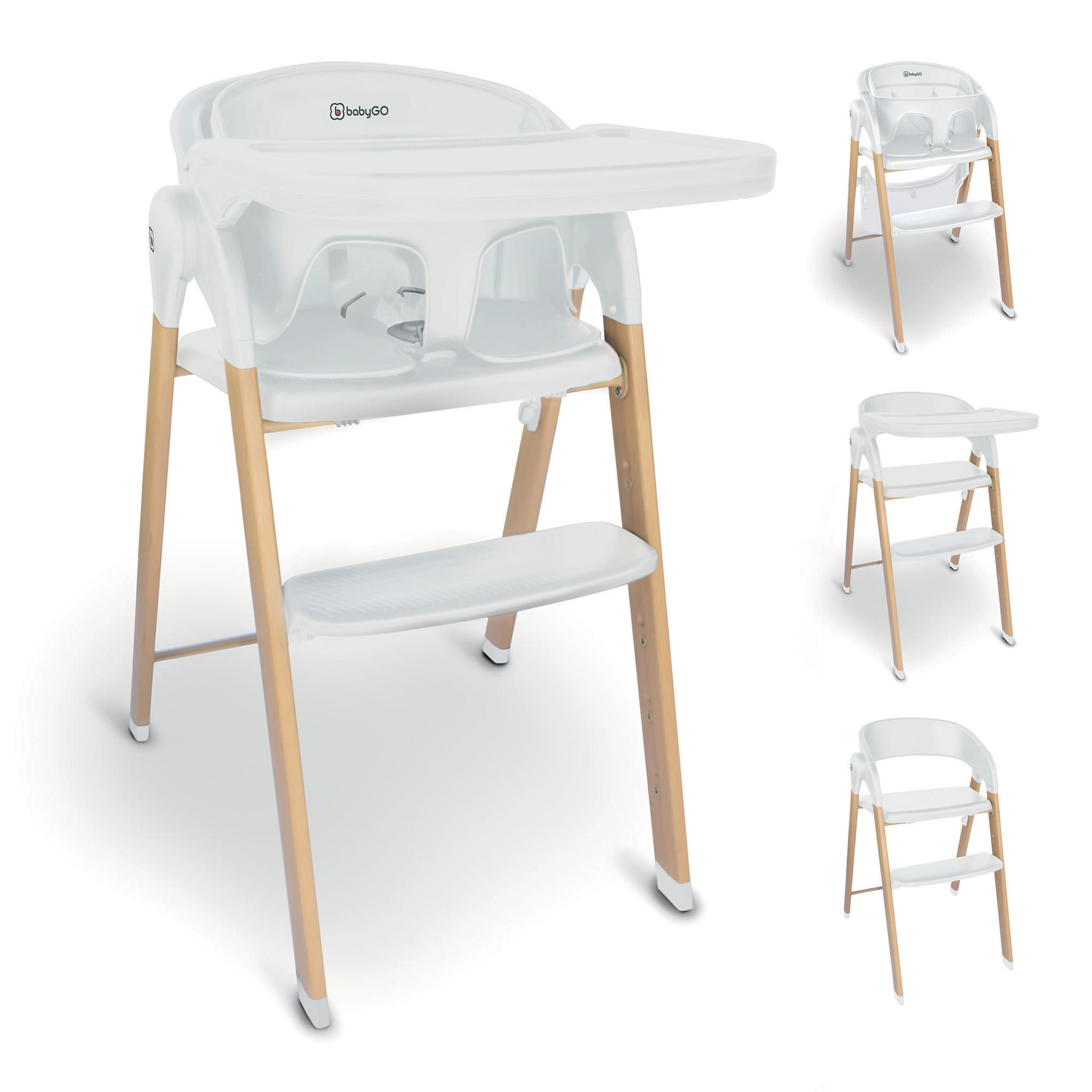 HOCHSTUHL Levels - Weiß, Metall (44/88/63cm) - BabyGo