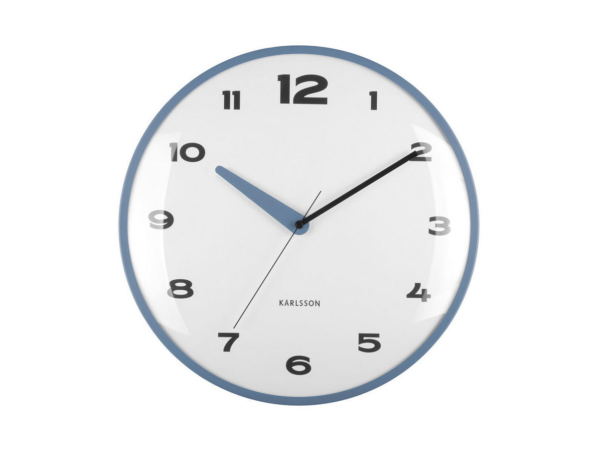 WANDUHR Brisk Dome Ø40 cm - Blau, Metall (40/1/40cm) - Karlsson