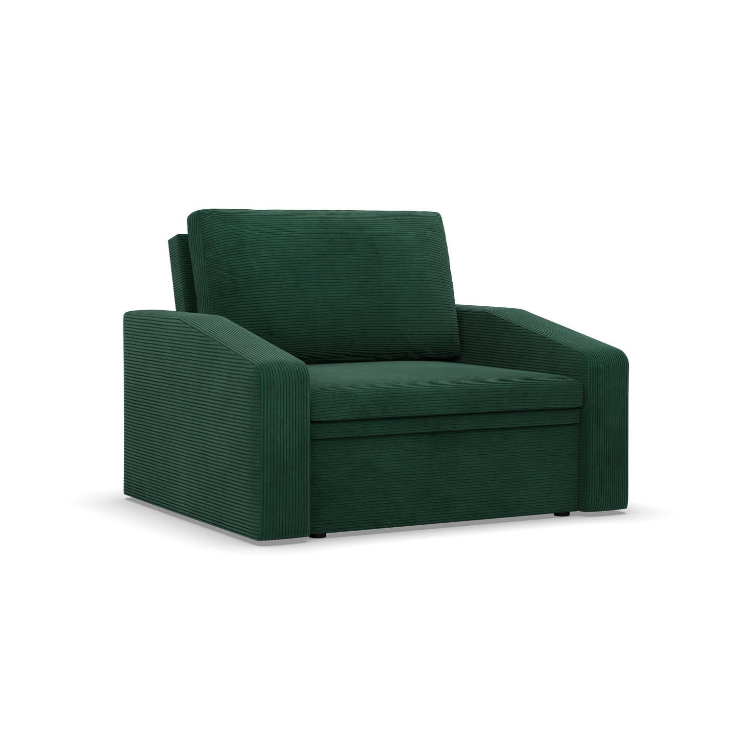 LOUNGESESSEL ORBIT, 90 CM, Cord - Dunkelgrün - Grün, Textil (118/80/87cm)