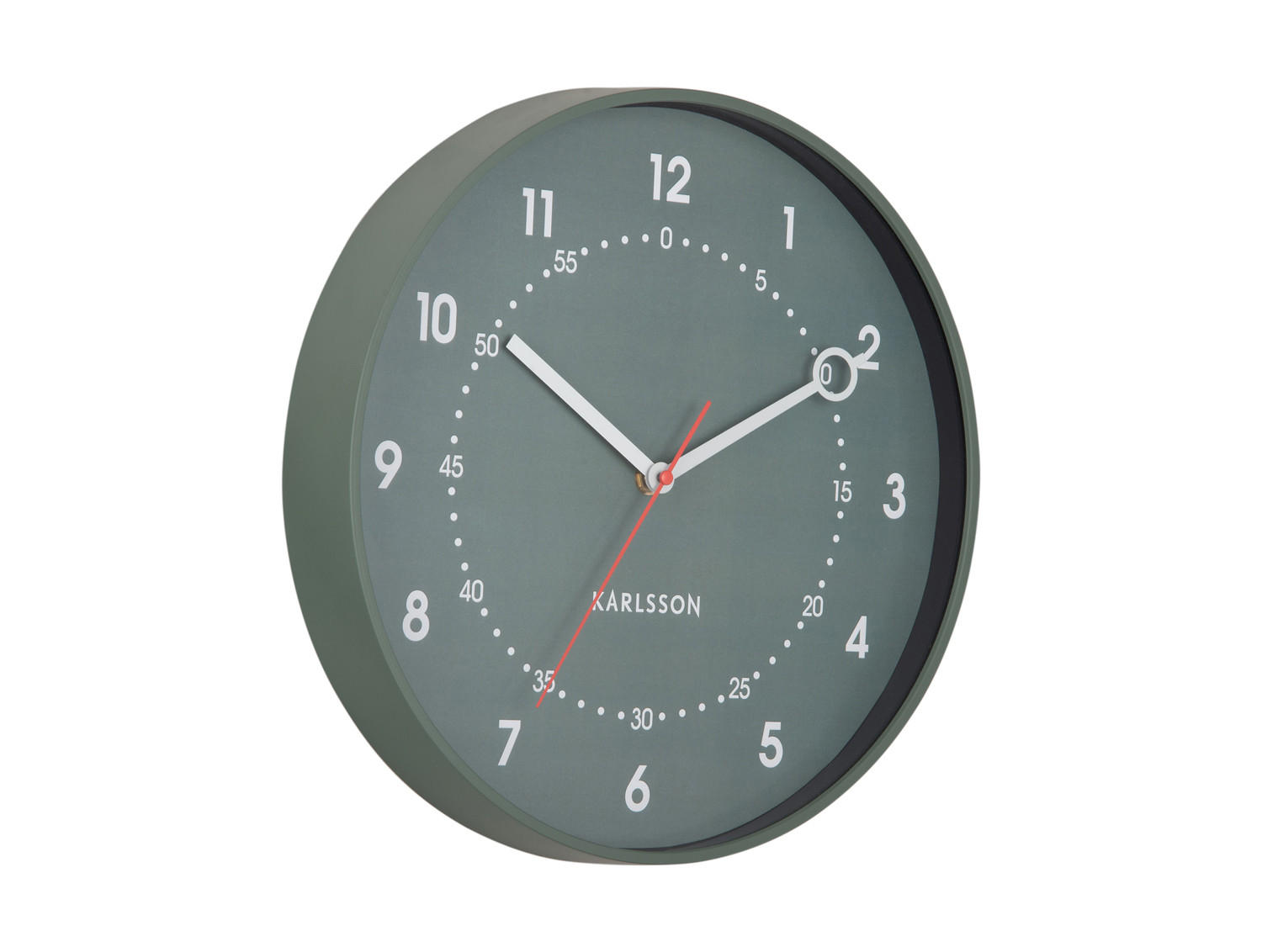 WANDUHR Fresco Grün 31.5/31.5/ - Grün, Kunststoff (31.5/31.5/31.5cm) - Karlsson