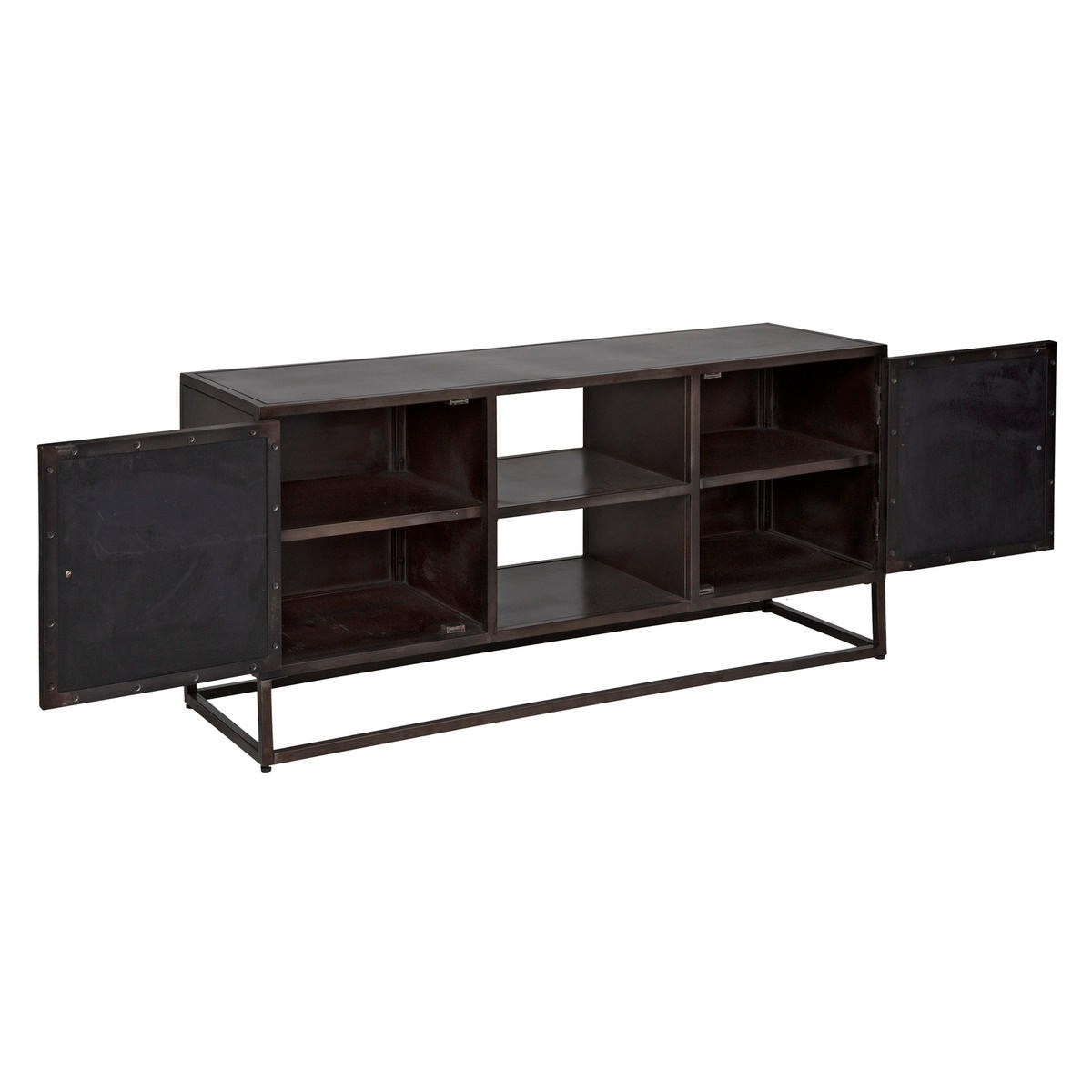 FERNSEHSCHRANK Origins 130/40/64 cm - Braun, Metall (40/64/130cm) - Atmosphera Createur d´interieur