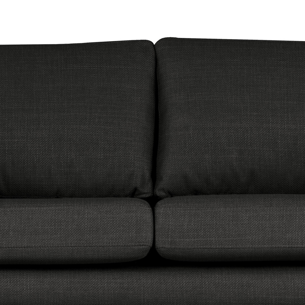 2-SITZER SOFA - Buchefarben/Schwarz, Buchenholz/Textil (197/81/88cm) - home24