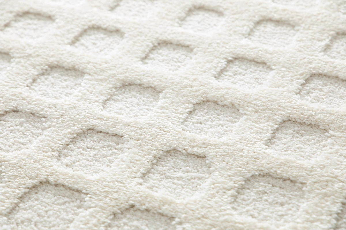 TEPPICH sehr weich mit Relief-Effekt beige - Beige, Textil (120/170cm) - AFK Living