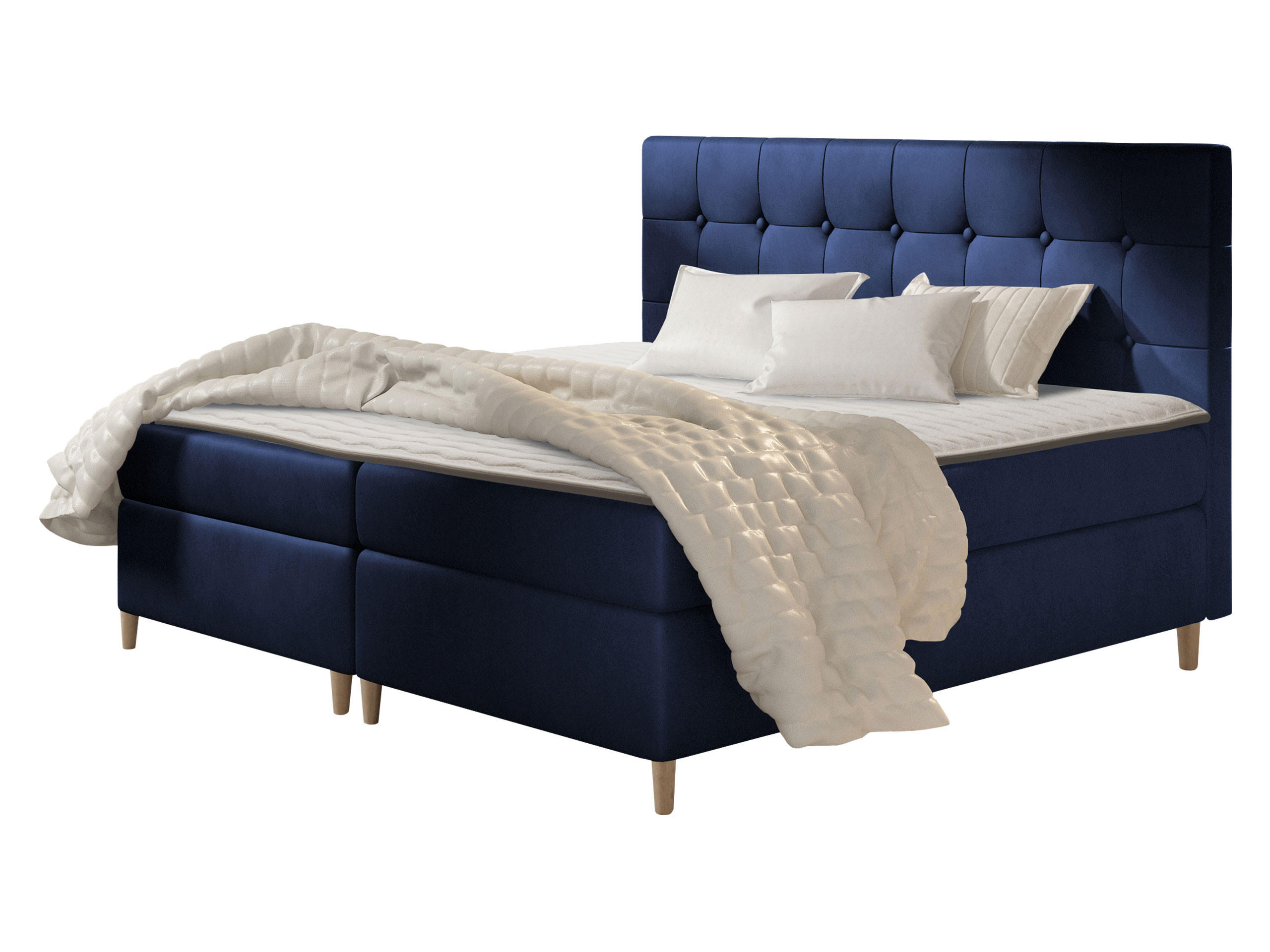 BOXBETT Avanti - Dunkelblau, Holz/Textil (120/200cm) - MIRJAN24