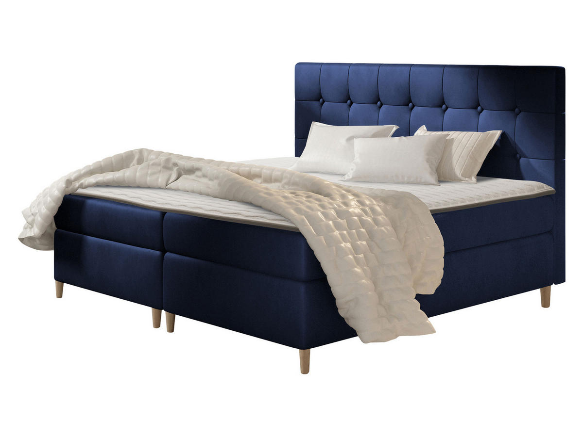BOXBETT Avanti - Dunkelblau, Holz/Textil (120/200cm) - MIRJAN24