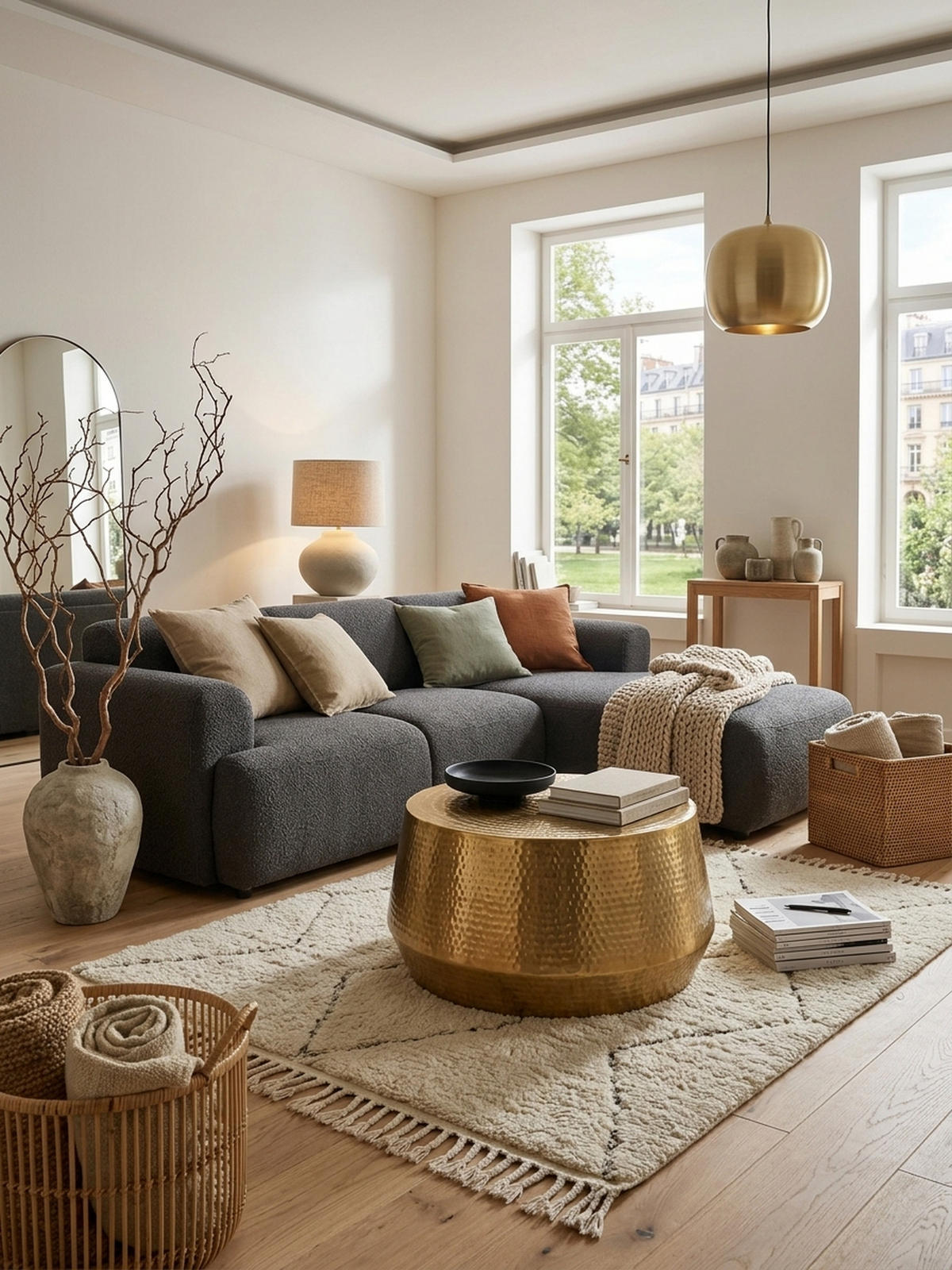 COUCHTISCH orientalisch Aluminium Hammerschlagstruktur mit praktischer Ablage, Gold 60x60x36 cm - Goldfarben, Metall (60/60/36cm) - KADIMA DESIGN