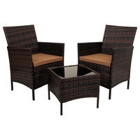 GARTENMÖBEL 3er-Set, braun - Braun, Naturmaterialien - Wanderlust