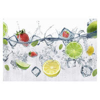 FOTOTAPETE Frucht Cocktail 288/190 cm - Weiß, Papier (288/190cm) - Bilderwelten