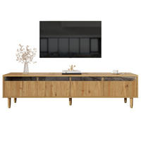 LOWBOARD 178/35/45 cm aus MDF mit 4 Schubladen und Kabeldurchführungen Holzfarbe - Naturfarben, Holzwerkstoff (178/45/35cm) - Modenvie