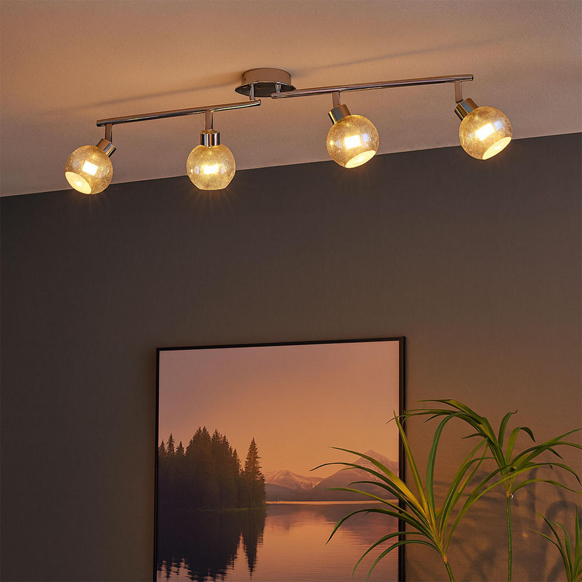 LED DECKENLEUCHTE FARA Silber Chrom - Silberfarben, Metall (83/11/19.7cm) - Wofi